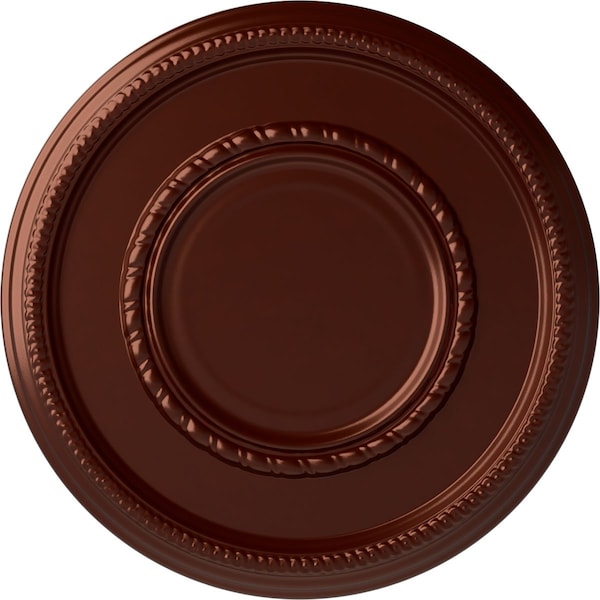 Ekena Millwork Federal Roped Large Ceiling Medallion (Canopies up to 7 3/4"), 17 3/8"OD x 1 1/8"P, Antique Copper CM17FEACS - main